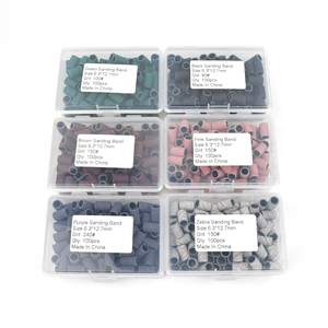 100 unidades/caja de bandas de lijado para uñas con mandril, herramienta para eliminar esmalte en gel, utilizada en máquinas de taladro para uñas - Product Image 6