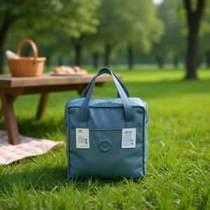 Borsa termica per bento 25*25*14 cm con rivestimento interno in lamina per la conservazione del pranzo - Product Image 2