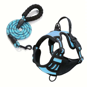 360 Degree Full Coverage Dog Harness Set Lightweight Nylon Fashionable XL Size Chest Strap Comfortable Walk Washable Dog Leash - Product Image 3