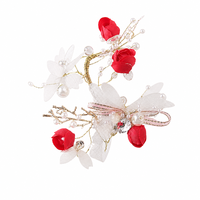 Corsage de poignet de mariée, fleur artificielle papillon, bracelet de poignet en perles pour mariée, demoiselle d'honneur, mariage, banquet, fête, décoration de main