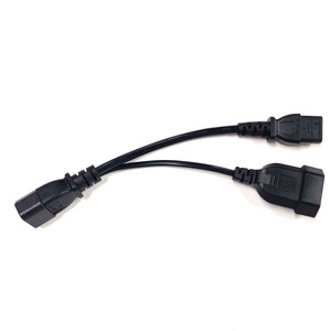 Cordon d'alimentation répartiteur en Y 10A 250V, prise IEC C14 vers prise femelle C13 EU 4.0mm, rallonge CA pour ordinateur - Product Image 3