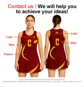 Seragam Netball Wanita Custom Made Aolan, Pakaian Olahraga Sublimasi untuk Klub Sekolah - Product Image 3