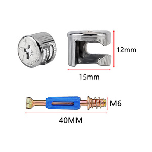 Conector de Muebles 3 en 1, Herraje Duradero con Rueda Excéntrica, Conector 3 en 1 para Muebles de Gabinete - Product Image 2