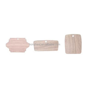 Pendentif en bois de <span class=keywords><strong>noyer</strong></span> arabe Allah personnalisé Étiquettes de cadeau en bois massif Ornement suspendu avec trous pour étiquettes volantes Amulettes - Product Image 6