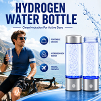 Générateur d'eau hydrogénée Wellness 1400ppb, membrane d'échange de protons SPE PEM, électrolyse de l'eau, bouteille portable riche en H2