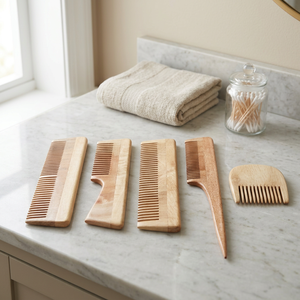 Peine de madera sostenible para el cabello, peines personalizados económicos al por mayor - Product Image 3