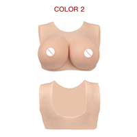 Prothèses mammaires en silicone réalistes pour hommes, forme féminine, dos creux en U, légères et respirantes, pour crossdressing sexy