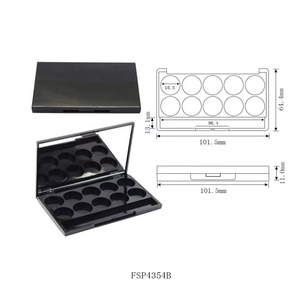 Square Plastic Eyeshadow Palette Private Label Empty <b>Blush</b> Containers Plastic Round Powder Container Packaging Powder - Product Image 2