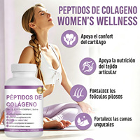 Capsules de collagène hydrolysé de marque privée, peptides de collagène de types I, II, III, V, X, complexe de collagène pour soutenir les cheveux, la peau et les ongles des femmes