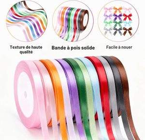 Cinta de Raso de Seda Lisa de Poliéster 100% de Doble Cara Personalizada al por Mayor de Fábrica, Rollo con Estampado de Lámina Dorada, Ecológica - Product Image 2
