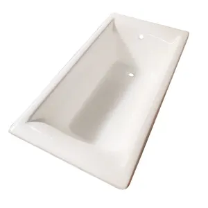 In vendita vasca da bagno portatile profonda in ghisa per adulti e bambini con rivestimento smaltato