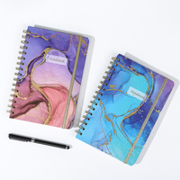 Cuaderno de Tapa Dura A5 con Espiral, Cubierta de Tela, 80 Hojas, Diario para Estudiantes y Oficina, con Correa Enrollable