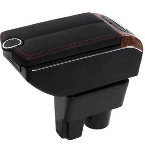 <span class=keywords><strong>Allemagne</strong></span> Cuir PU noir Console centrale de voiture Accoudoir Boîte de rangement Double ouverture Design pour <span class=keywords><strong>VW</strong></span> Jetta - Product Image 6