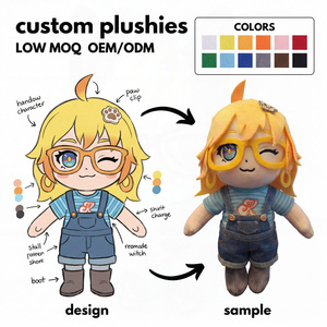 Custom Plush <strong>Toy</strong> Doll Make Stuffed Glasses Overalls Girl Trending Items in Cultural and Creative Stores Custom Plushie <strong>Dog</strong> <strong>Toy</strong> - Product Image 1