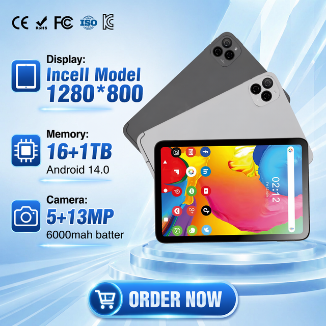 Factory Wholesale Christmas Gift 10 Inch Tablet 16GB RAM 1TB Storage Android 14 IPS Display Gaming Business Gift Android Tablet