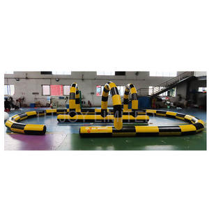 Pista inflable gigante para exteriores Go Kart, pista <span class=keywords><strong>de</strong></span> carreras, Zrob Ball Track, a la venta, patio <span class=keywords><strong>de</strong></span> juegos <span class=keywords><strong>de</strong></span> entretenimiento <span class=keywords><strong>de</strong></span> 12x6x2mh - Product Image 6