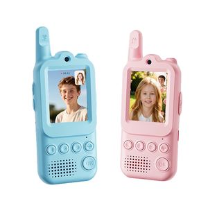 Walkie Talkie con Video Recargable, Batería de Litio de 650 mAh, <span class=keywords><strong>Diseño</strong></span> con Correa Antipérdida, Intercomunicador con Video, Captura de Fotos, Regalo para Niños - Product Image 1