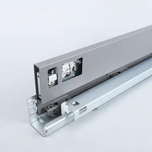 40kg Load Kitchen Cabinet Double Drawer Slide Soft Close Telescopic Drawer Channel Slim Tandem Box
