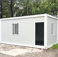ZXZY Maison Modulaire Conteneurisée, Cabine de Bureau Préfabriquée Portable, Démontable, en Tôle d'Acier Colorée, Style Moderne Minimaliste pour Projets d'Ingénierie