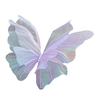 Fleur en fil de soie Papillon 50cm pour décoration de mariage, maison, festival et accessoires de photographie