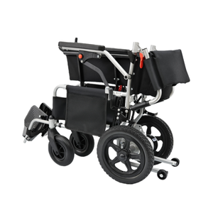 Fauteuil roulant électrique pliable à entraînement électrique en acier au carbone léger avec batterie au plomb-acide portable - Product Image 6