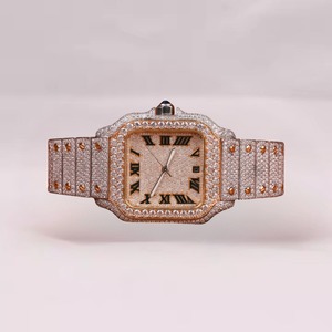 นาฬิกาเพชรหรูสำหรับผู้ชายพร้อมคุณสมบัติโมอิสซาไนต์ ขายส่งสำหรับเป็นของขวัญทางธุรกิจและงานปาร์ตี้ ราคาดีที่สุดในตลาด - Product Image 1