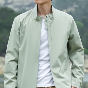 Giacca Antivento Leggera Primaverile da Uomo, Collo Alto Senza Cappuccio, Traspirante e ad Asciugatura Rapida, Cerniera Intera, Vendita Diretta dalla Fabbrica - Product Image 5