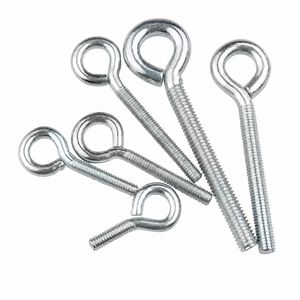 Boulon à œil fermé en acier au carbone, zingué, à anneau rond, fixation robuste pour point de levage et ancrage - Product Image 1