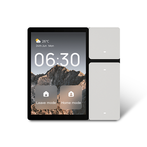 Alta calidad <span class=keywords><strong>Google</strong></span> 3,6 pulgadas Tuya Control Central Fondo inteligente vidrio nueva música Smart Home Wifi 250V - Product Image 2