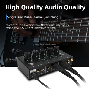 Mix400P Mixer <span class=keywords><strong>Audio</strong></span> Stereo 4 saluran, Mixer <span class=keywords><strong>Audio</strong></span> Stereo 4 saluran dengan lampu RGB, cangkang logam Input <span class=keywords><strong>RCA</strong></span> pasif Mini - Product Image 3