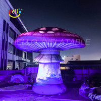 Grand accessoire de champignon gonflable à Led décor de champignons de festival d'éclairage champignon gonflable géant pour la décoration de fête en plein air
