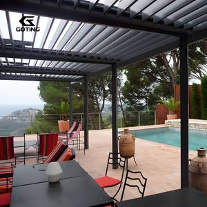 Auvent moderne de luxe Gazebos de jardin en aluminium Toit en métal imperméable Gazebo et Pergola en aluminium 3x3 3x4 <span class=keywords><strong>6x3</strong></span> Gazebo extérieur - Product Image 2