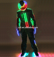 Costume LED de danse de scène, costume lumineux coloré, style Michael Jackson, performance de salle de bal, spectacle de boîte de nuit, vêtements luminescents