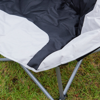 JinHe – chaise de Camping avec repose-pieds, chaises portables pliantes surdimensionnées avec sièges rembourrés