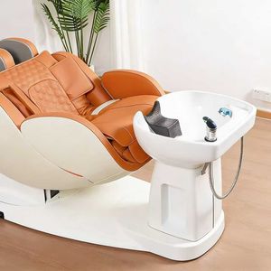 เตียงสระผมไฟฟ้าอัจฉริยะแบบหมุนได้รุ่นใหม่ระดับไฮเอนด์ เตียงนวดผมสำหรับร้านทำผมโดยเฉพาะ - Product Image 6