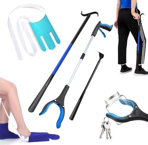 Gaixie Lot de 6 Kit de soutien pour les hanches en plastique confortable pour hommes et seniors, aide à l'enfilage des chaussettes et chausse-pieds 12 pouces Fabriqué en Chine - Product Image 6