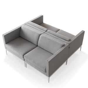 Đồ Nội Thất Phòng Khách Văn Phòng Hiện Đại Chân Kim Loại Ghế Da Ghế <span class=keywords><strong>Sofa</strong></span> Sang Trọng - Product Image 1