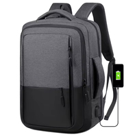 Sac à dos personnalisé pas cher, léger, imperméable, avec port USB, pour le voyage, pour ordinateur portable, sac à dos de randonnée