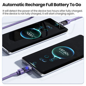 Câble de données Toocki à déconnexion automatique, <span class=keywords><strong>coque</strong></span> <span class=keywords><strong>transparente</strong></span>, charge rapide, synchronisation 480 Mbps, deux-en-un, sangle réglable pour la maison et le bureau - Product Image 2