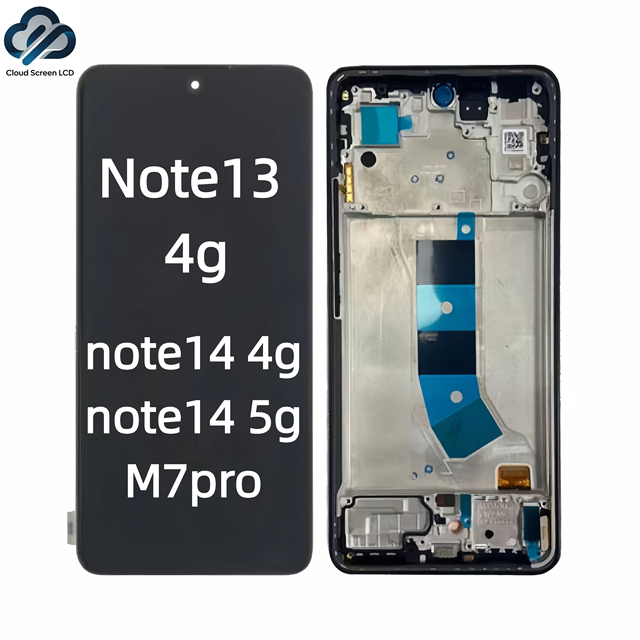 OLED Quality LCD Touch Screen for Redmi note13 4g/note14 4g/note14 5g/M7pro with frame Screen