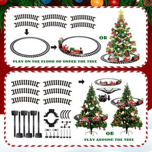 Giáng Sinh Trẻ Em <span class=keywords><strong>Train</strong></span> Set Theo Dõi Đình chỉ Xung Quanh <span class=keywords><strong>Xmas</strong></span> <span class=keywords><strong>Tree</strong></span> Với Động Cơ Điện Đèn Âm Thanh <span class=keywords><strong>Train</strong></span> Set Cho Trẻ Em Dễ Dàng Lắp Ráp Locom - Product Image 4