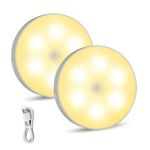 Lámpara de Pared Inalámbrica Recargable para Pasillo, con Sensor de Movimiento Magnético, Luz Nocturna con Adhesivo para Escaleras, Pasillos y Corredores - Product Image 1