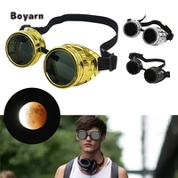 Lunettes de vision solaires sûres Boyarn Lunettes d'éclipse solaire Steampunk pour la protection des yeux Observation directe du soleil avec lumière nocive