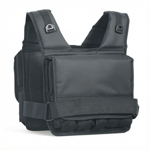 Custom Adjustable Weighted <b>Vest</b> Fitness Training Waist Belt with Padded Shoulder Straps Removable <b>Weight</b> Blocks for <b>Running</b> - Product Image 1