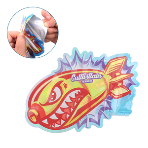 Bolsas de Mylar Personalizadas con Forma Especial, a Prueba de Niños y Humedad, para Dulces Exóticos, Bolsas para Masticar, Embalaje Personalizado para Gomitas con Corte Troquelado, 3.5g - Product Image 1