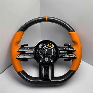 Volante de Fibra de Carbono y Cuero DOS para <span class=keywords><strong>Mercedes</strong></span> <span class=keywords><strong>AMG</strong></span> <span class=keywords><strong>GT</strong></span> <span class=keywords><strong>63</strong></span> CLA CLS E <span class=keywords><strong>S</strong></span> C Class SL W177 W176 W211 W212 W213 W218 W221 W463 - Product Image 4