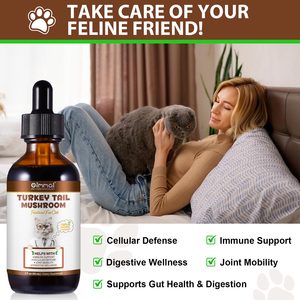 Oimmal Liquid Mushroom Drops <strong>Supplements</strong> 60ml <strong>Pet</strong> <strong>Supplement</strong> Immune Support Mushroom Liquid Drops - Product Image 5
