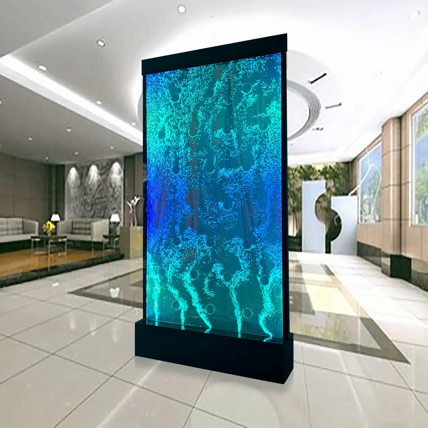 RGB Color changing commercial acrylic water bubble wall used as room dividers