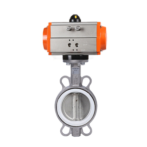 Пневматический клапан-бабочка <span class=keywords><strong>PN16</strong></span>, 10 дюймов, ПТФЭ, одно действие, нержавеющая сталь 304 - Product Image 1