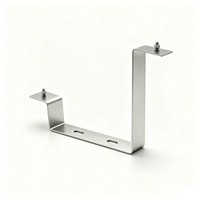 Support solaire en aluminium anodisé en forme de Z, crochet de fixation pour toit photovoltaïque, pour l'installation de systèmes de montage de panneaux solaires